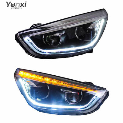 for Hyundai Tucson IX35 2012 2016 Auto Parts LED Head Lights Headlights Front Lmap Upgrade Plug and Play LED Headlamp