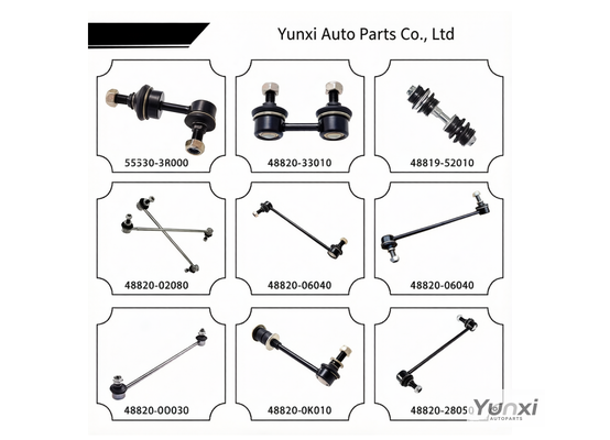 Corrosion Resistant Stabilizer Link with High Fatigue Strength and Adjustable Damping for Toyota Honda Nissan
