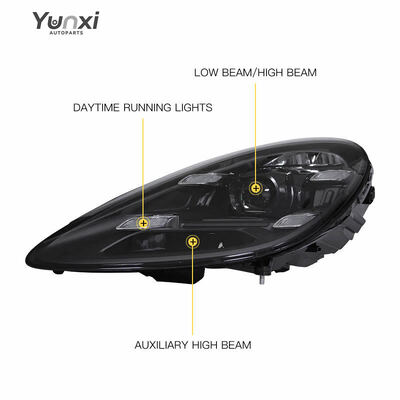 982 Cayman Boxster Front Light Upgrade 12V New LED Matrix Headlights Assembly 10000LM 6000K Projectors