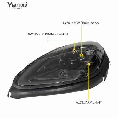 Macan 2014-2020 Durable LED Projector Headlights 12V New Plug and Play Retrofit Upgrade