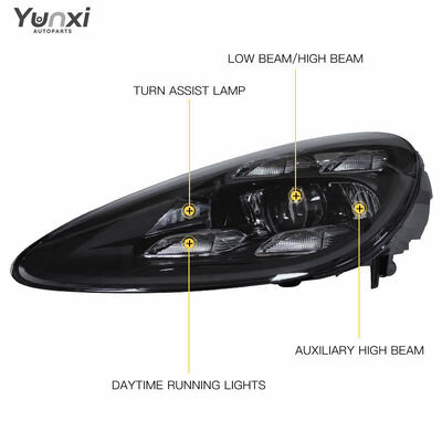 for Porsche Cayenne 958 958.1 2011 2014 Front Light Headlights Upgrade to 2023 Headlamp Matrix Style LED Head Light