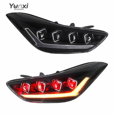 Hyundai Elantra 2012 2016 Auto Parts LED Head Lights Headlights Front Lmap Upgrade LED Headlamp DRL Assembly