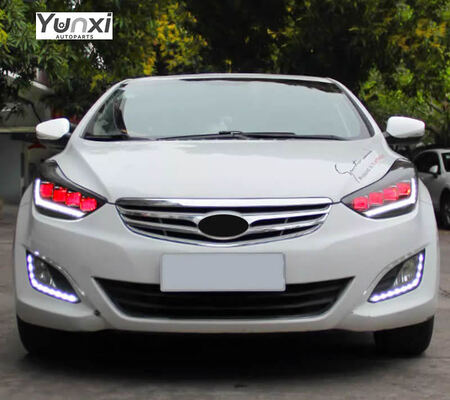 Hyundai Elantra 2012 2016 Auto Parts LED Head Lights Headlights Front Lmap Upgrade LED Headlamp DRL Assembly
