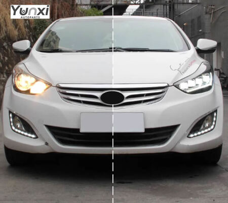 Hyundai Elantra 2012 2016 Auto Parts LED Head Lights Headlights Front Lmap Upgrade LED Headlamp DRL Assembly