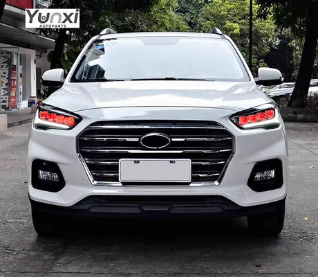 Hyundai IX35 Tucson 2018 2020 Accessories LED Head Lights Headlights Front Lmap Upgrade 4 Lens Demon LED Headlamps