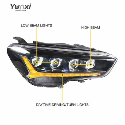 Hyundai IX35 Tucson 2018 2020 Accessories LED Head Lights Headlights Front Lmap Upgrade 4 Lens Demon LED Headlamps