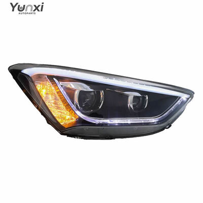 Hyundai IX45 SantaFe Grand Santa Fe 2013 2016 Accessories LED Head Light Headlights Upgrade LED Demon Eyes Headlamp