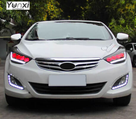 for Elantra Accord 2012-2016 LED Headlights Demon Eye 6000K 8000 Lumens 12V New Plug-and-Play Car Accessories