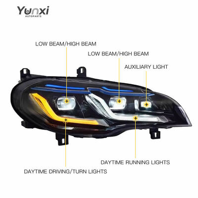For BMW X5 E70 Plug and Play Head Light Headlamps 2007-2013 Front Light Upgrade New Styles LED Turn Signals Headlights
