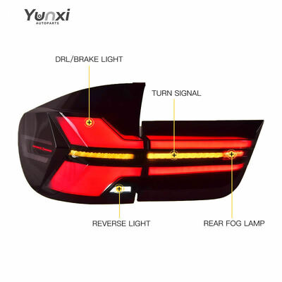 For BMW E70 Tail Light 2007-2013 Upgrade Rear Light LED Turn and Signals Brake Lights with Emark Taillight
