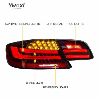 For BMW E92 2007-2011 Tail Rear Lamp Easy Plug and Play Upgrade New LED Turn Signals E92 Tail Light Assembly