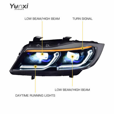 For 3 Series E90 LED Head Lamps 2005-2012 New 6000K 10000 Lumens 72 Wattage Front Upgrade