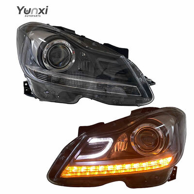 LED Headlamp Assembly for Mercedes Benz W204 2011-2014 Plug-and-Play Auto DRL Upgrade 6000k New for C180 C200 Models