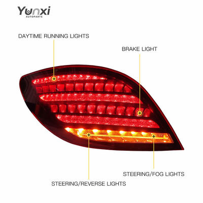 For Mercedes Benz R-Class W251 LED Turn Signal DRL Plug Play Clear Tail Light 2010-2017 R350 R300 Upgrade Taillights