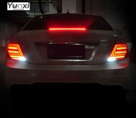 For Mercedes Benz C-Class W204 Tail Light 2007 2014 C63 C200 Taillight Upgrade LED Turn Signal Car Accessories Rearlamp