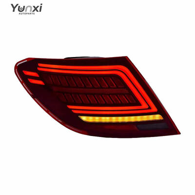 For Mercedes Benz C-Class W204 Tail Light 2007 2014 C63 C200 Taillight Upgrade LED Turn Signal Car Accessories Rearlamp