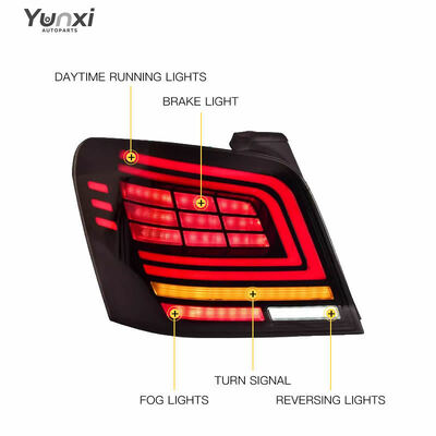 ForMercedes Benz GLK-Class GLK260 200 300 Tail Light 2007-2015 Upgrade LED Taillights Turn Signal DRL Rear Lamp