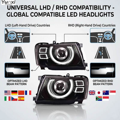 Plug and Play Headlamp for Nissan Y61 Auto Parts Headlights 2005-2022 Y61 Front Head Light Lamp Upgrade LED Headlamp