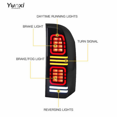Rear Light for Nissan Patrol Y61 2005-2022 Auto Parts Tail Light LED Taillight Upgrade LED Rear Lamp