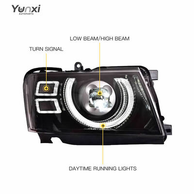 For Nissan Patrol Y61 Headlights 2005 2021 Car Accessories Front Head Lights Lamp Upgrade Plug and Play LED Headlamp