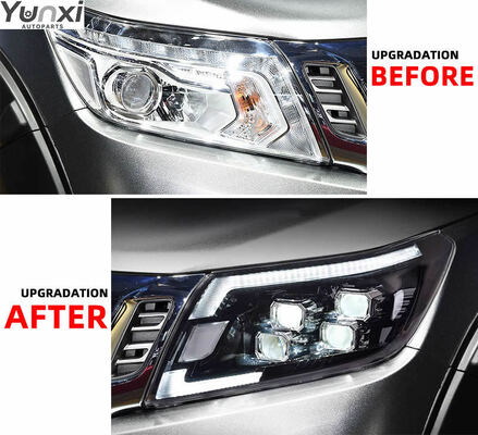 For Nissan Navara NP300 Navarra Headlights 2014 2023 Auto Parts Head Lamp Head Lights Upgrade LED Headlamp DRL