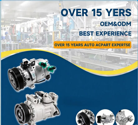 New FLAME MOTION Dual Control Car AC Compressor for Honda Mazda Vw OEM 1KD820803N 8831006400 12V 1 Year Warranty